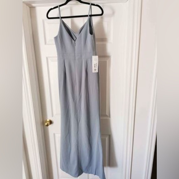 Size 6 Brand New Dusty Blue Azazie Dress - Picture 2 of 4